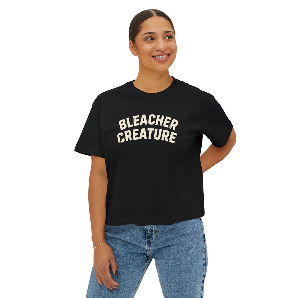 Bleacher Creature T-Shirt | Graphic Retro Arch Text Tee: Comfort Colors
