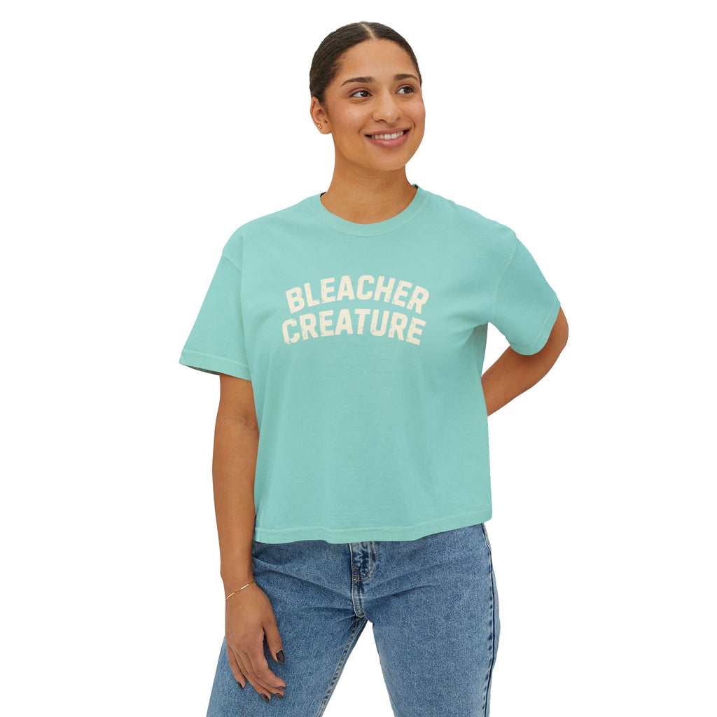 Bleacher Creature T-Shirt | Graphic Retro Arch Text Tee: Comfort Colors