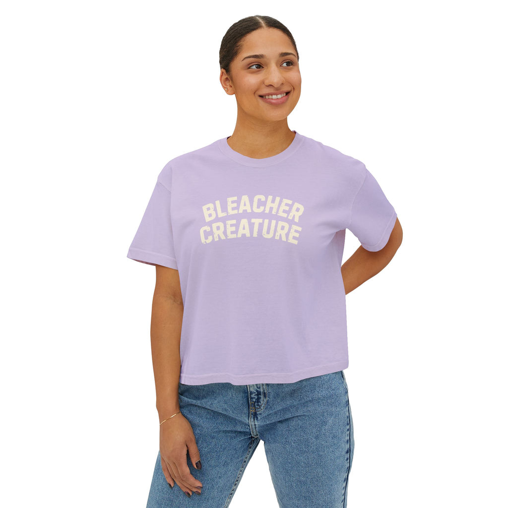 Bleacher Creature T-Shirt | Graphic Retro Arch Text Tee: Comfort Colors