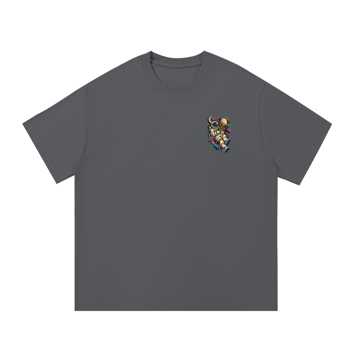 Venus Flytrap In Space Oversized T-Shirt – Carnivorous Plant Galaxy Graphic Tee, Unisex Streetwear