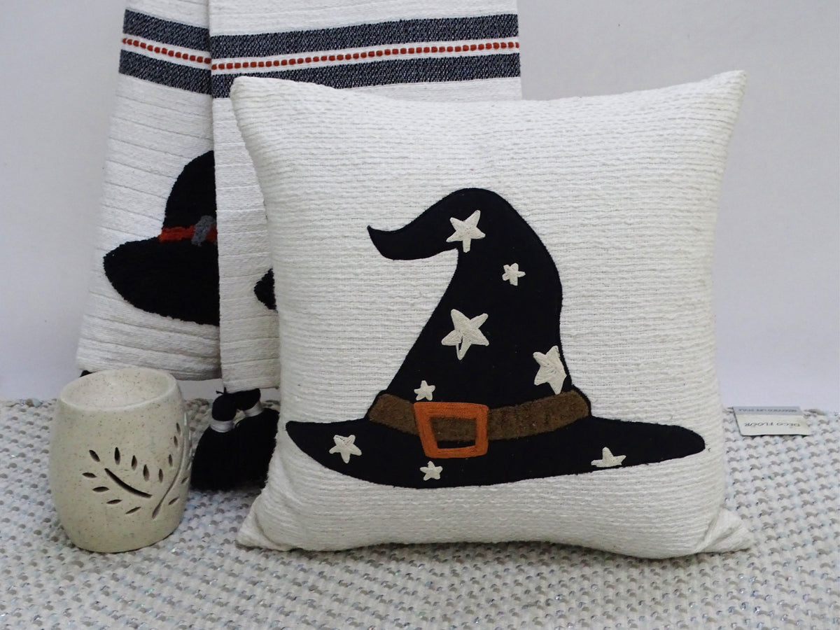 Witches Hat Halloween Decorative Throw Pillow 20" x 20"