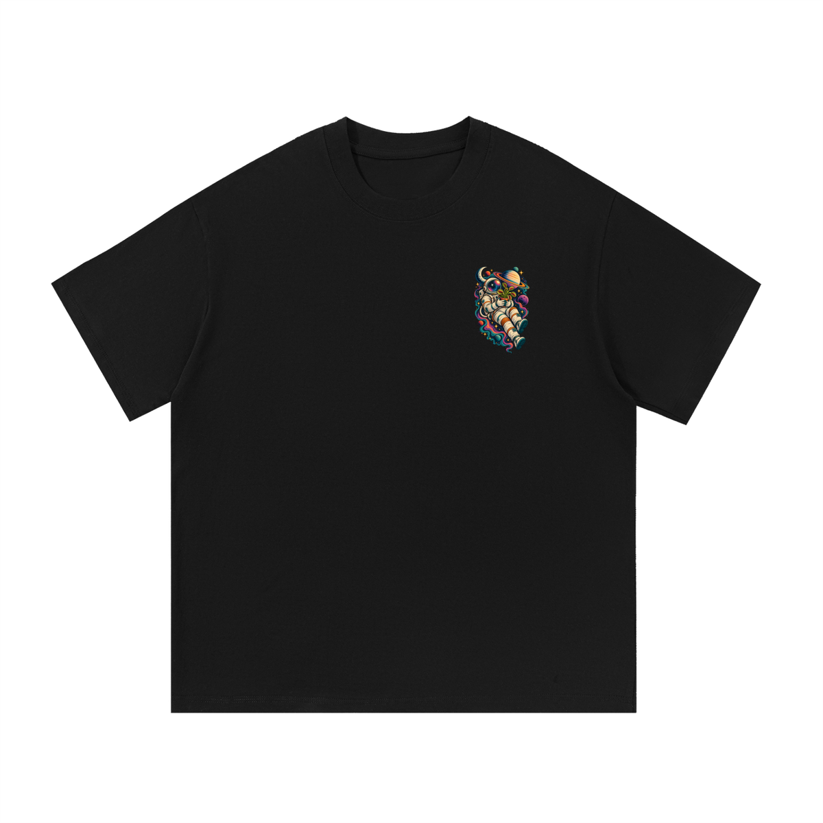 Venus Flytrap In Space Oversized T-Shirt – Carnivorous Plant Galaxy Graphic Tee, Unisex Streetwear