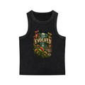 Carnivorous Plant Tank Top – Venus Flytrap Botanical Graphic, Snow Washed, 93% Cotton Sleeveless Shirt