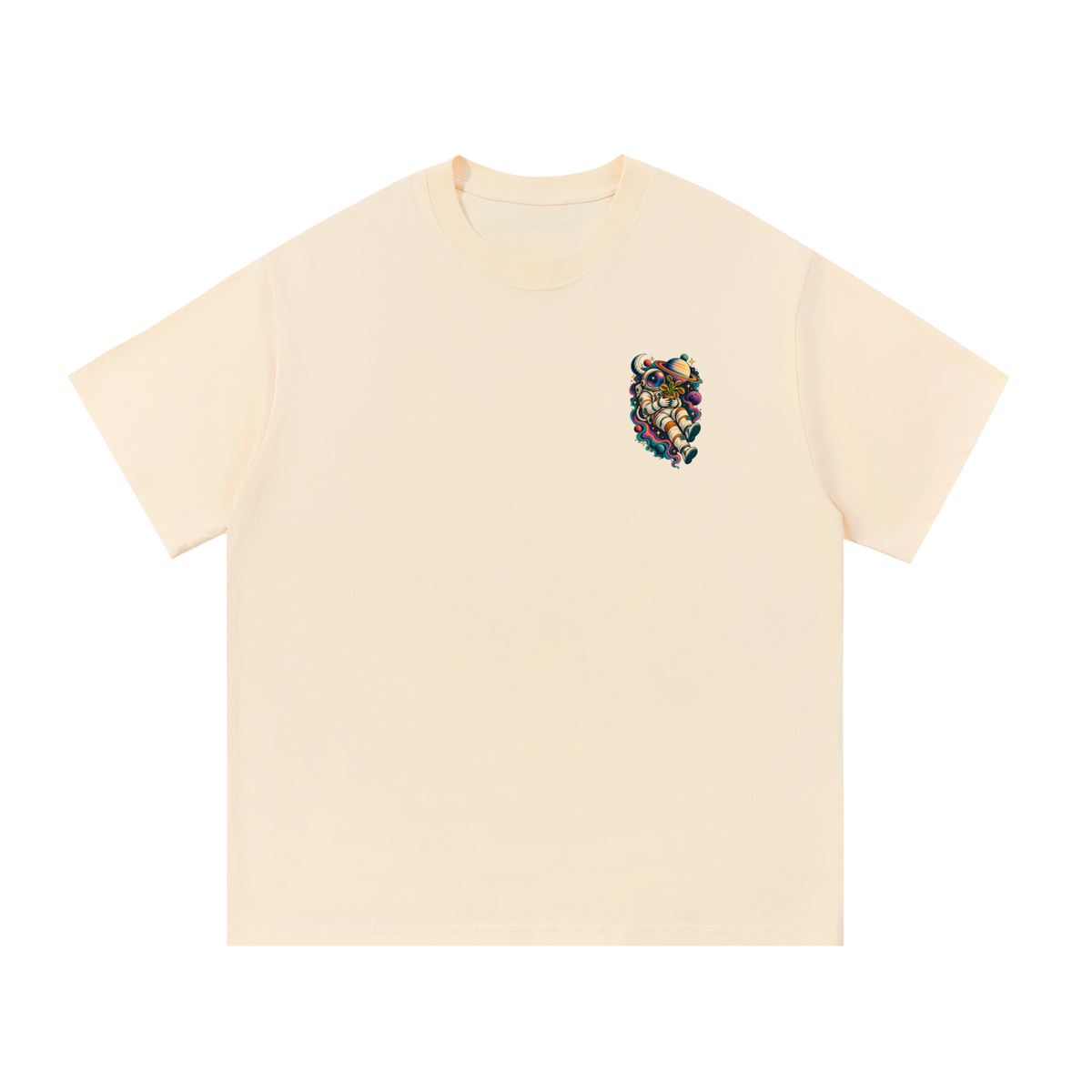 Venus Flytrap In Space Oversized T-Shirt – Carnivorous Plant Galaxy Graphic Tee, Unisex Streetwear