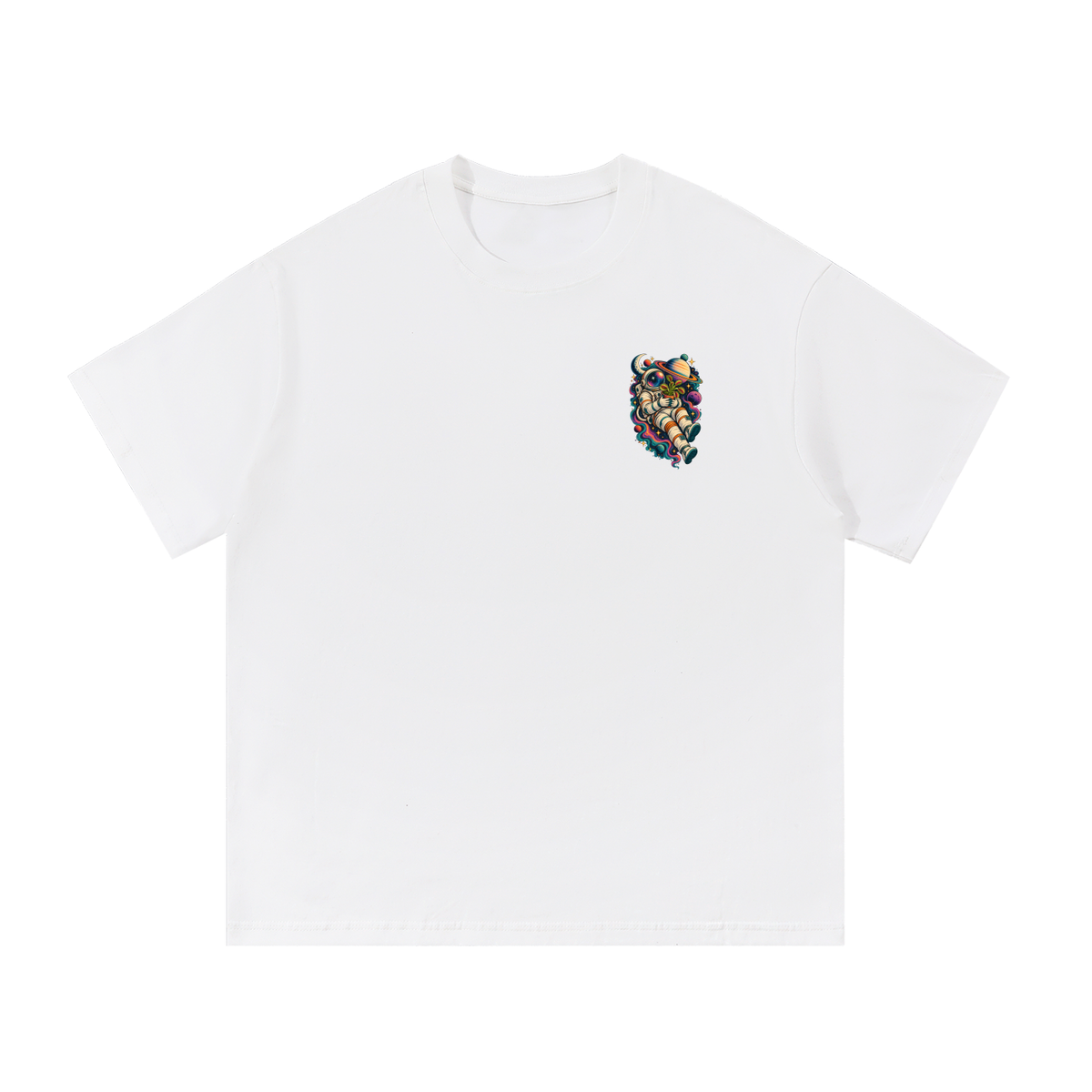 Venus Flytrap In Space Oversized T-Shirt – Carnivorous Plant Galaxy Graphic Tee, Unisex Streetwear