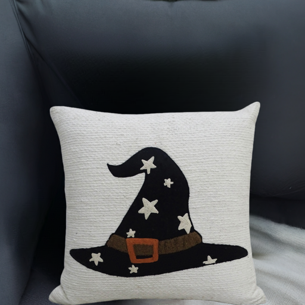 Witches Hat Halloween Decorative Throw Pillow 20" x 20"