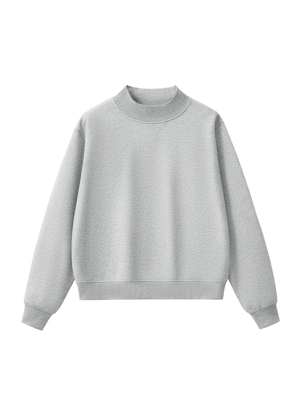 Venus Flytrap Line Art Fleece Mock-Neck Sweatshirt – Minimalist Carnivorous Plant Pullover