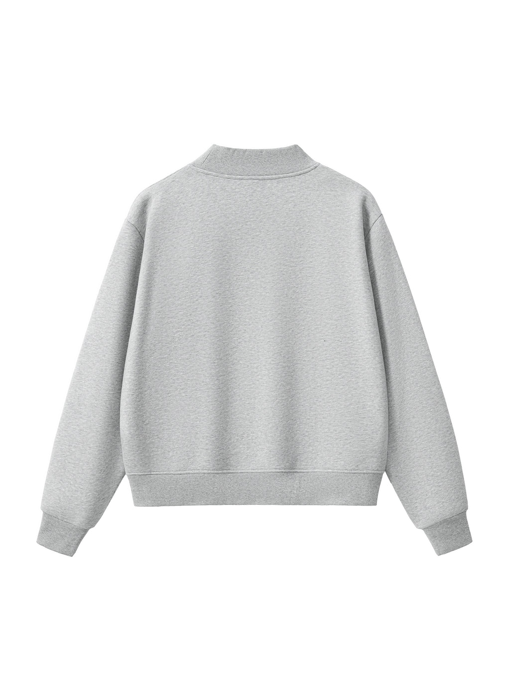 Venus Flytrap Line Art Fleece Mock-Neck Sweatshirt – Minimalist Carnivorous Plant Pullover